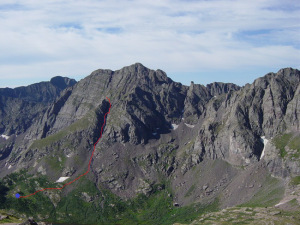 Broken Hand Mountain with escape route