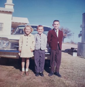 Robbie, Jay and Joe at Morton Valley Baptist Church, Eastland, Texas